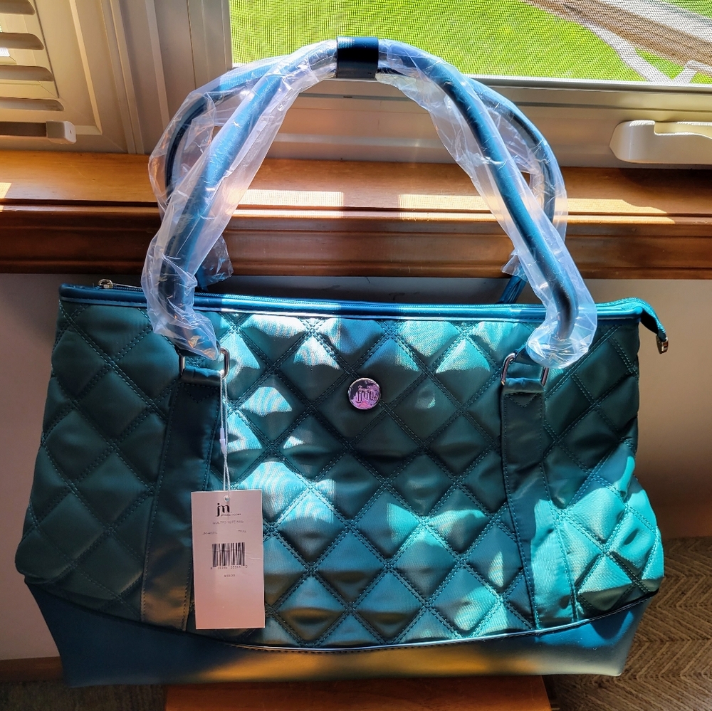 Jessica Moore bag in teal.
